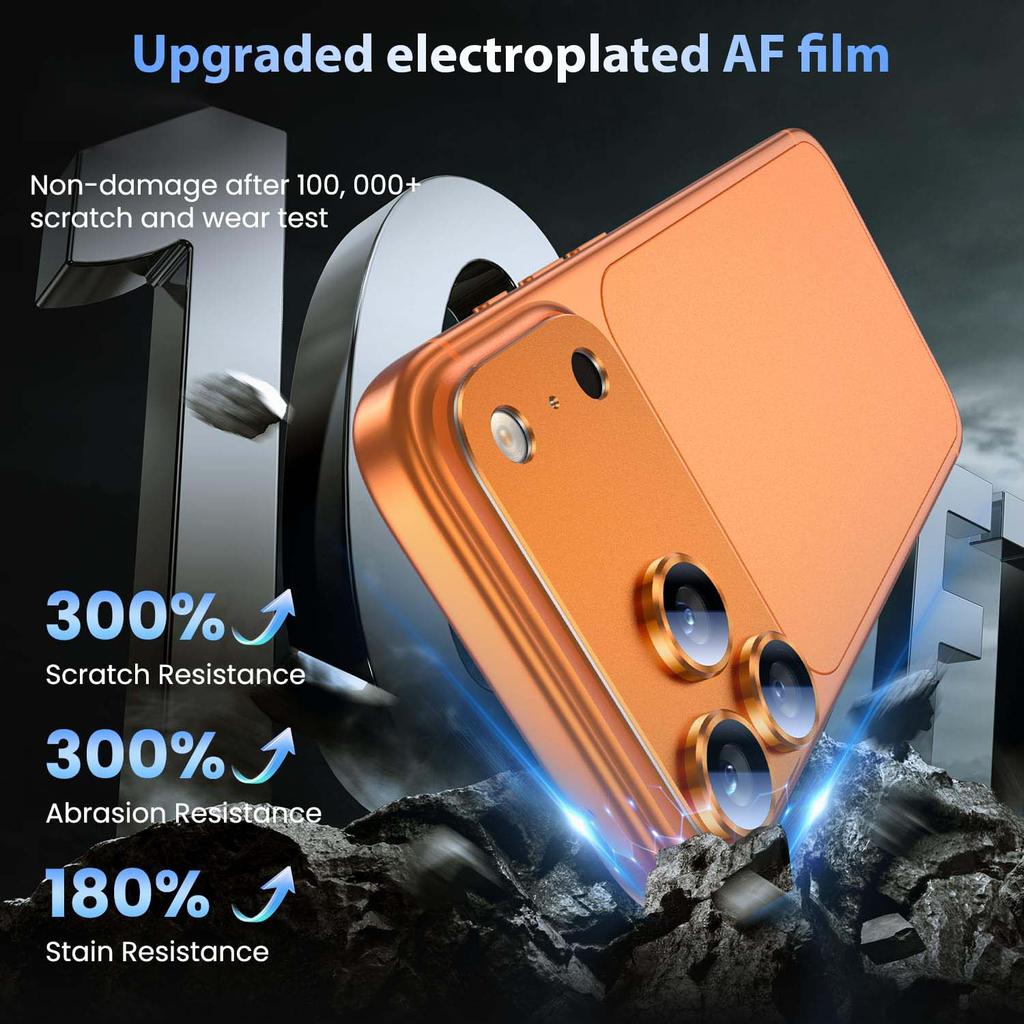 Shockproof Phone Clear Rear Camera Lens Protector Metal Frame Antiscratch Dustproof Water Resistant Coating Impact Absorption