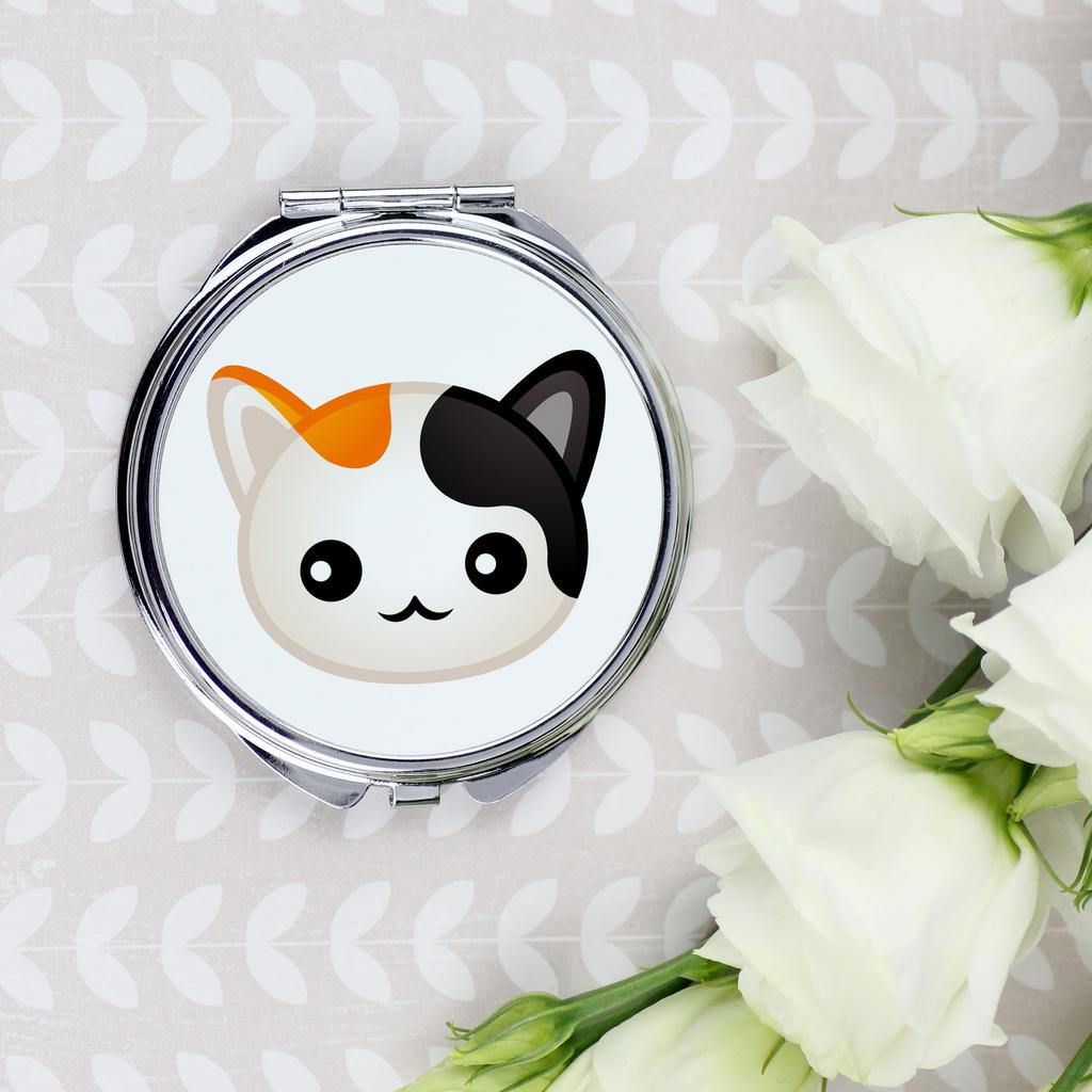 Japanese bobtail - pocket mirror for a purse by Art-Dog