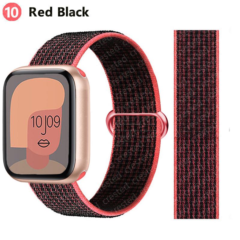 2pcs Straps For Apple Watch Band 44mm 40mm 45mm 46mm 42mm 49mm 41mm Nylon Loop Bracelet iwatch Series 10 9 8 7 6 5 3 se ultra 2