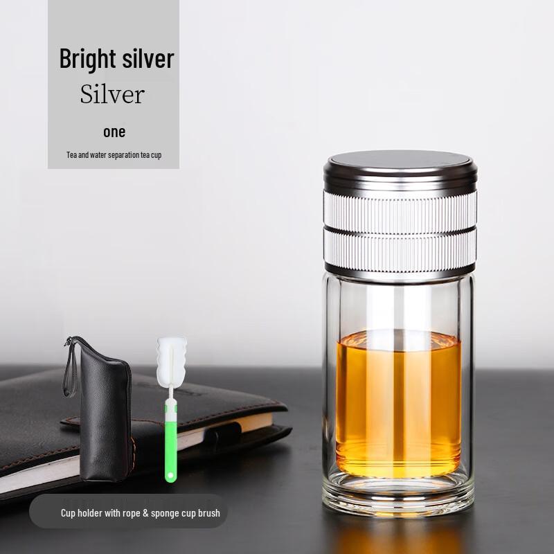 FAWLES Double-layer Insulated Glass Tea Infuser