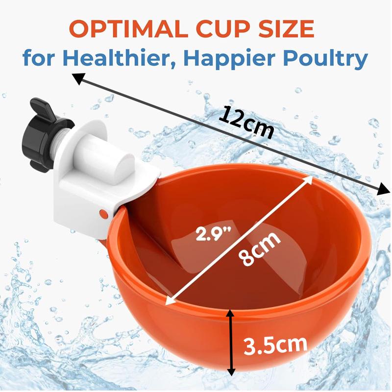 Automatic Poultry Drinker Bowl for Chickens, Ducks, and Geese