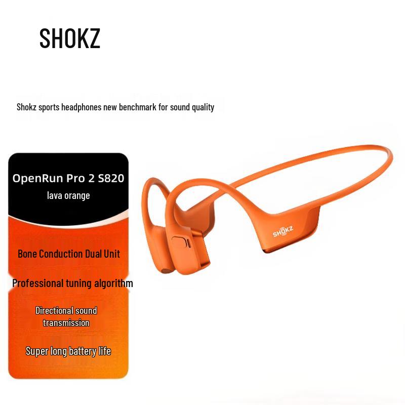 Shokz OpenRun Pro 2 S820 Bone Conduction Sports Headphones