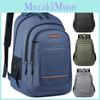 Color Backpack Solid Large Capacity Outdoor Leisure Travel Bag Student Schoolbag