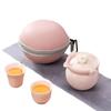 Jasmine Flower Ceramic Travel Tea Set