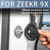 FOR ZEEKR 9X Door Lock Protection Cover, Decorative Door Lock Buckle, Silicone Protective Cover, Interior Accessories