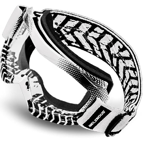 BELINOUS Kid Riding Goggles for ATV Dirt Bike Motorcycle Motorcross MX, Youth Dirt Bike Goggles for Kids 3-12 with Soft Strap