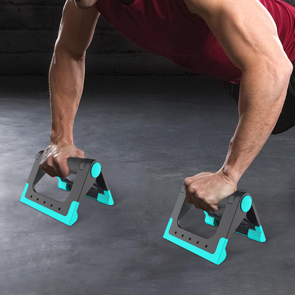 1 Pair Foldable Push Up Stands Non-Slip Push-up Bracket Strength Training Equipment Fitness Stand Push Up Handles for Men Women