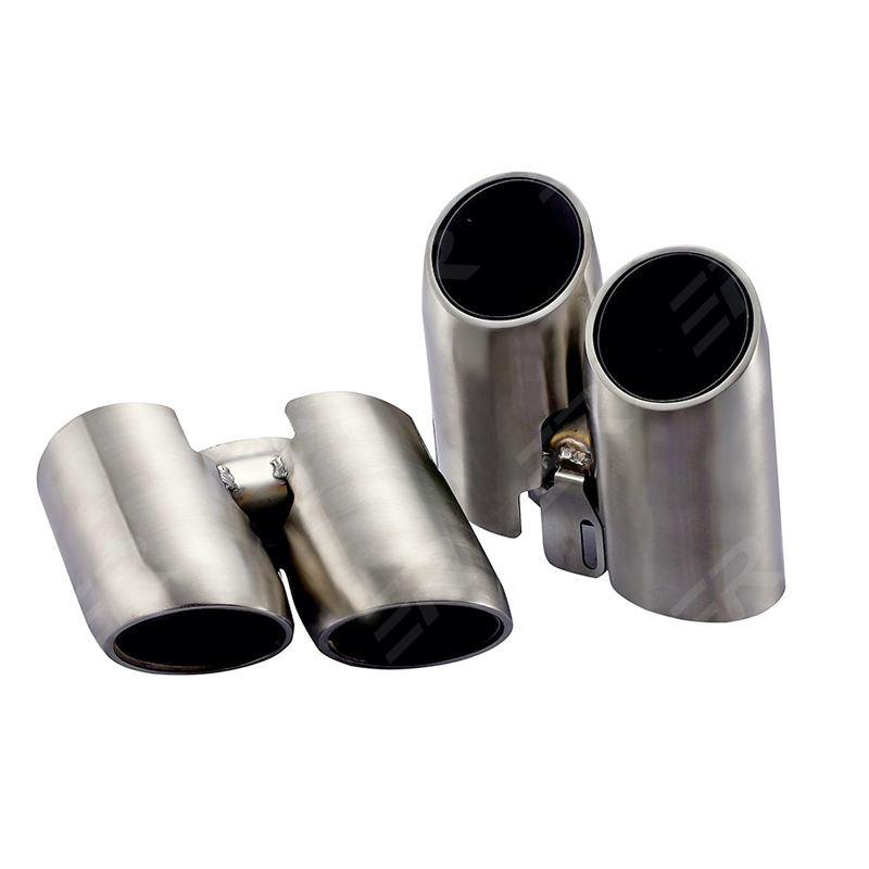 Polished Silver Stainless Steel Exhaust Tailpipe for Porsche Panamera 970