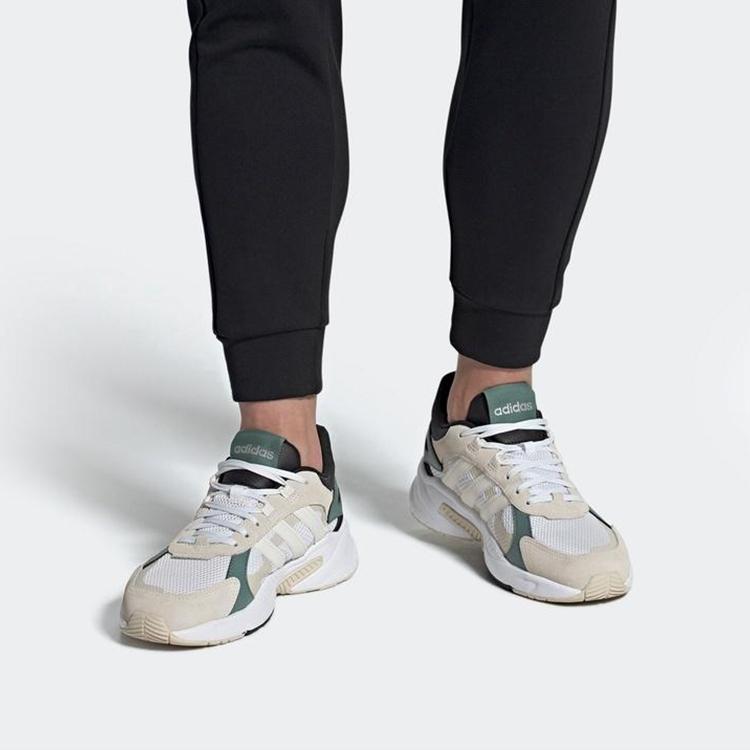 Adidas Neo Crazychaos Shadow Fashion Comfortable Non-Slip Wear-Resistant Low-Top Dad Shoes Men Sneakers White Pink Green FY7824