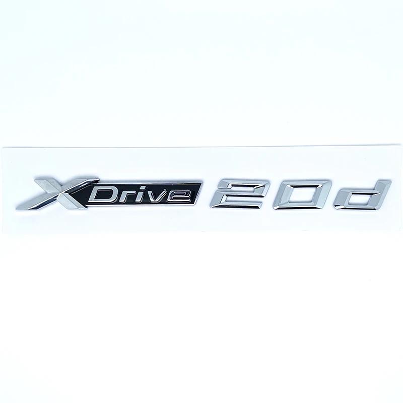 3D ABS XDrive Emblem Car Fender Rear Trunk Sticker X Drive 20d 20i 23d 23i 25d 25i 28d 28i For BMW X1 X2 X3 X5 X6 X7 UQ9
