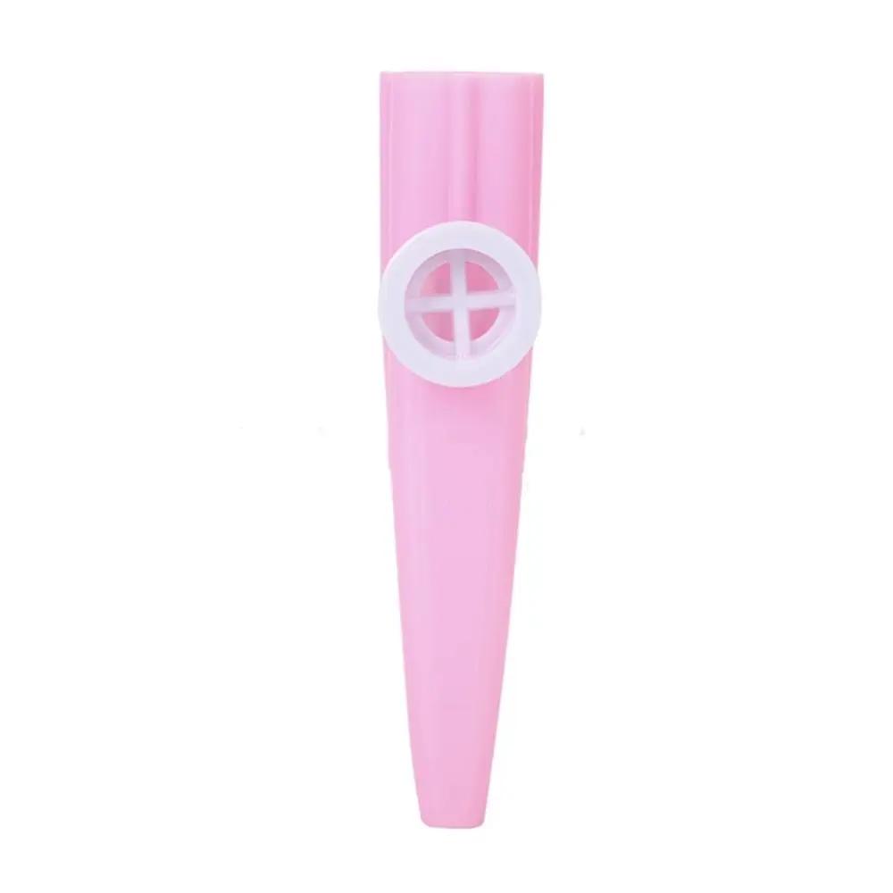 Plastic Plastic Kazoo Instruments Detachable Diaphragm Mouth Kazoos Durable Multi Colors Musical Instruments Flutes Performance розовый