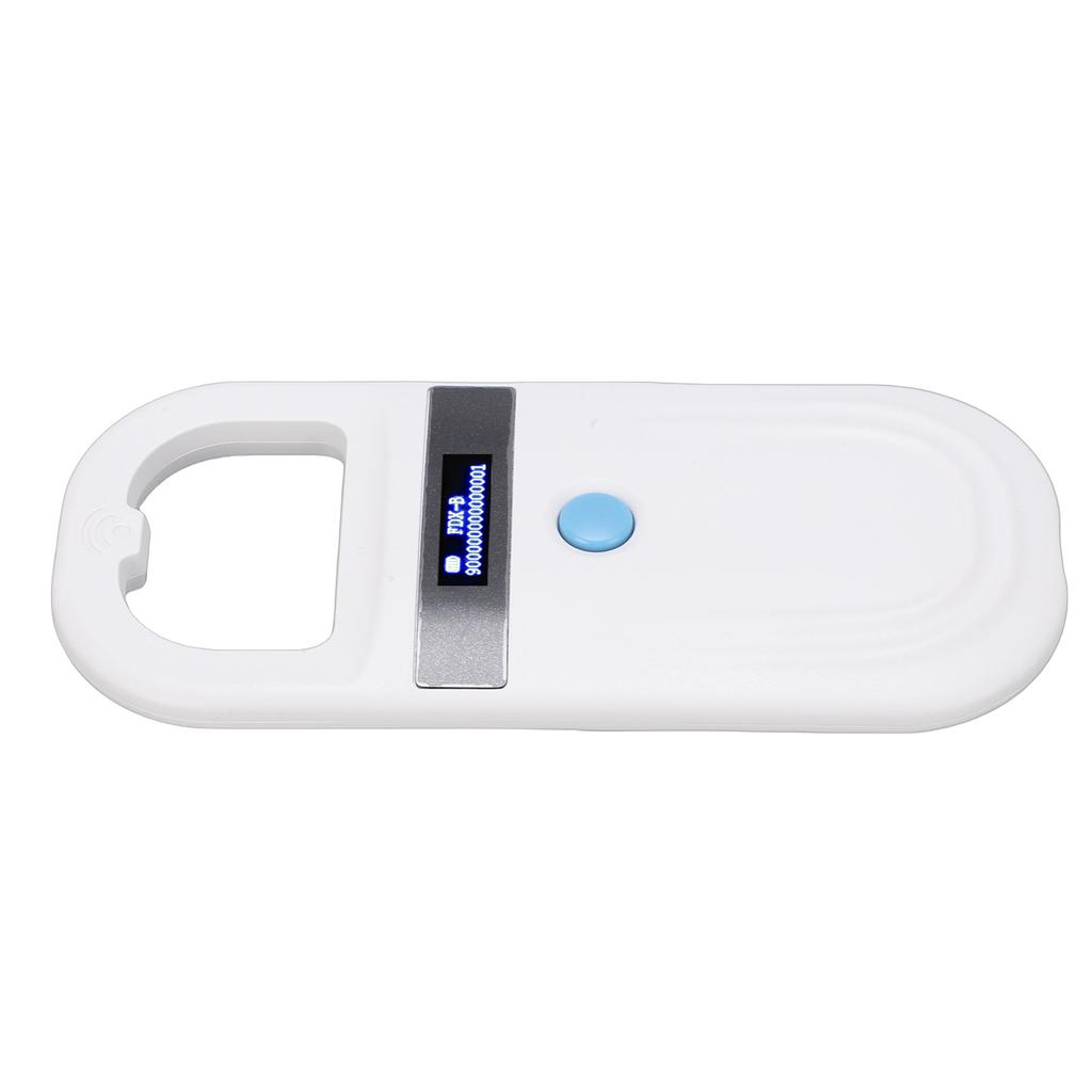 Pet Microchip Reader 128 Records Data Storage Animal ID Tag Handheld Scanner with OLED Display Screen Support for FDX B