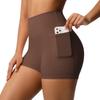 European & American High Waist Elastic Yoga Shorts - Women's Fitness & Running Pants