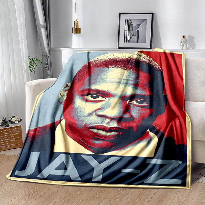 Jay-Z Flannel Blanket Soft All-Season Throw, Design for Camping, Car Travel, Hiking Sofa, Bed, Office Perfect Gift for Parties