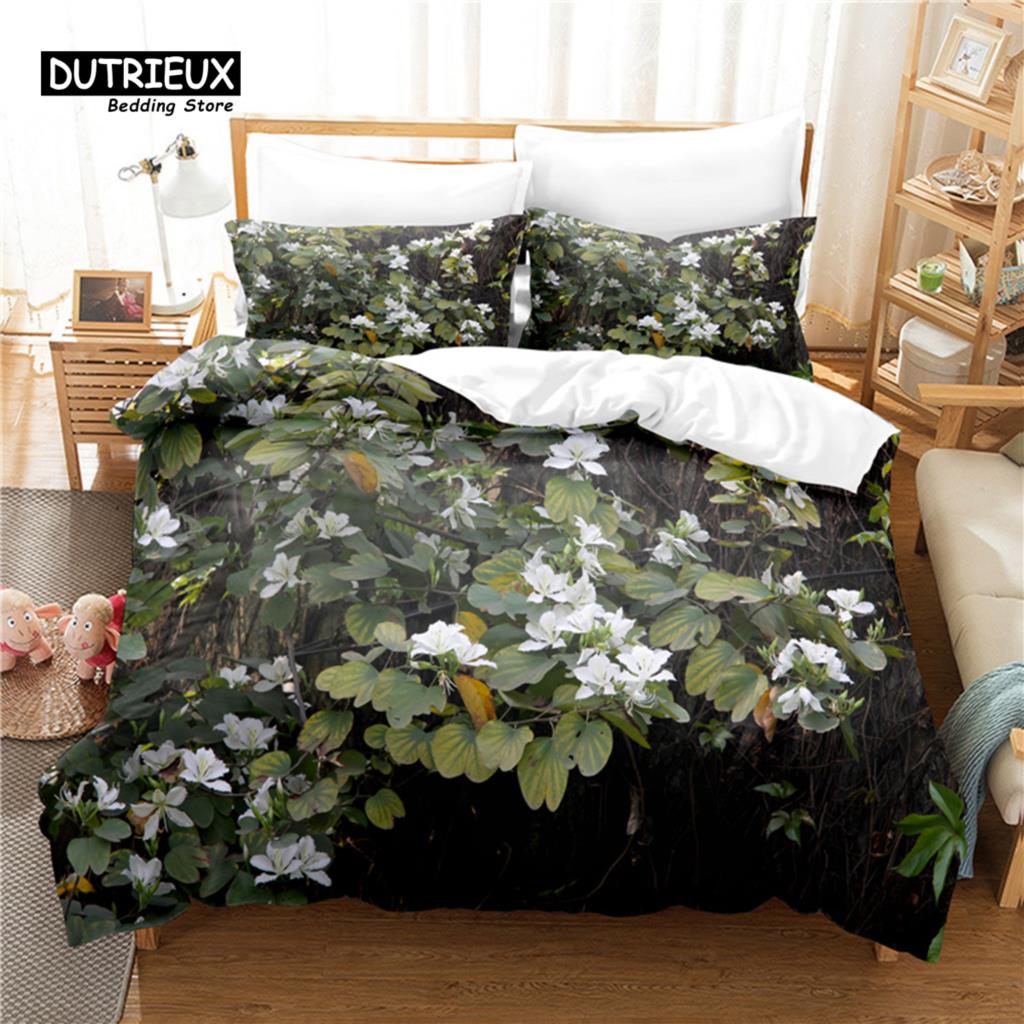 

Элегантный комплект пододеяльников с цветами, модный комплект постельного белья, мягкий, удобный, дышащий пододеяльник, для декора спальни и гостевой комнаты EU single(135x200cm)