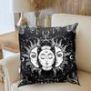 Mandala Throw Pillows White Black Sun And Moon Cushion Cover Throw Pillow Cases Sofa Cushion Cover Tarot Pillowcase Home Decor