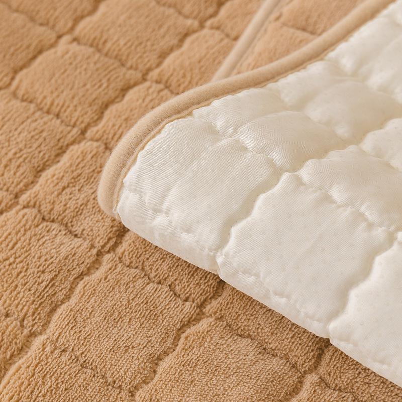 Thick Plush Non-Slip Flannel Sofa Cushion Cover for Autumn & Winter