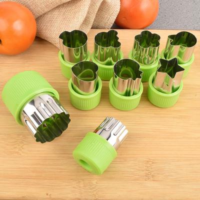 1 Set Embossing Mold Creative Shape Food Grade Smooth Edge Rustproof Reusable Stainless Steel Cookie Cutters Set Dessert Vegetable Cutter
