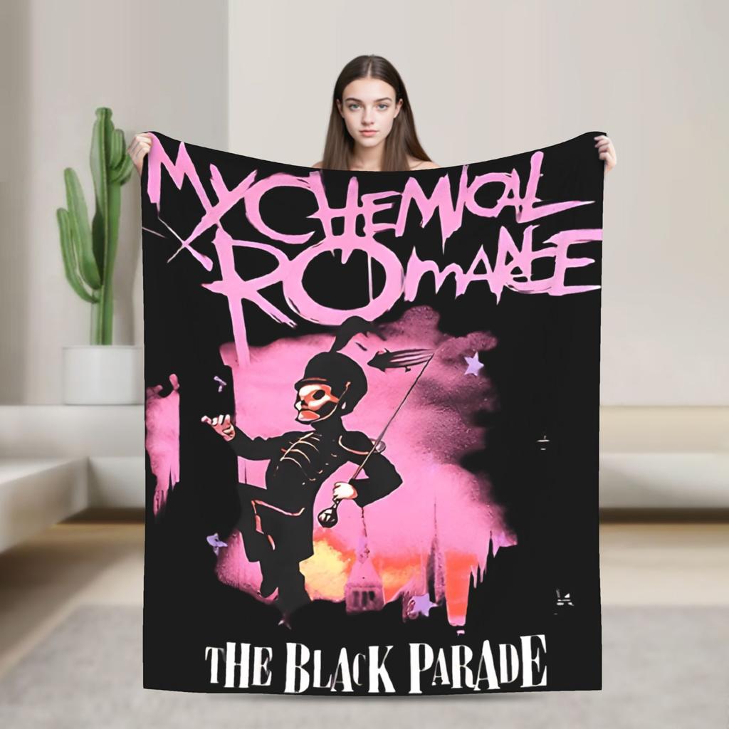 My Chemical Romance Blankets Quality Soft Warm Throw Blanket Spring Travel Office Living Room Street Trend Bedspread