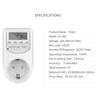 Eu Plug Timer Switch Digital Power Socket Energy Saving Adjustable Kitchen Timer Outlet Week Hour Programmable Timing Socket