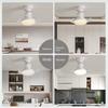 Modern Invisible Fan Light with Remote Dimmable Led E27 Socket Smart Dining Room Hidden Fan Lights Bedroom Fan Lamps AC85-265V