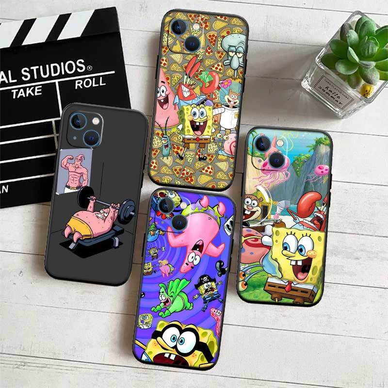 SpongeBob Phone Case for Redmi Note 12 12S 12C 13 13C 13R 14 14S 14R 14C 11A 13X A3 A3X A4 A5 Pro Max Plus