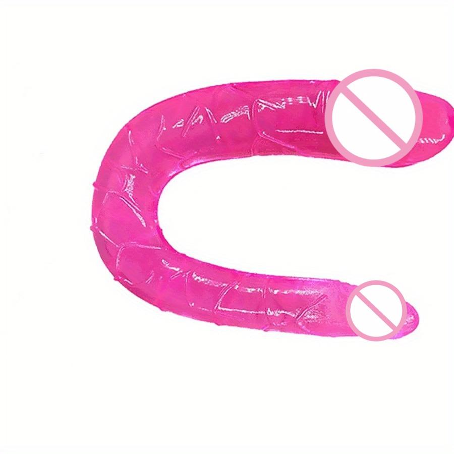 Double Ended Realistic Jelly Dildo Penis Rooster Anal Butt Plug Massager G-Spot Stimulation Orgasmic Adult Sex Toy for Women Men