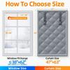 Window Insulation Kits for Winter Thermal Insulated Window Cover Insulated Curtain for Winter Window Blankets in Bedroom