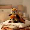 36/43cm Bauchlage Roter Panda Plüschtier Stofftier Realistisches Rotes Panda-Puppe Kinderspielzeug Weihnachts-Geburtstagsgeschenke für Jungen und Mädchen