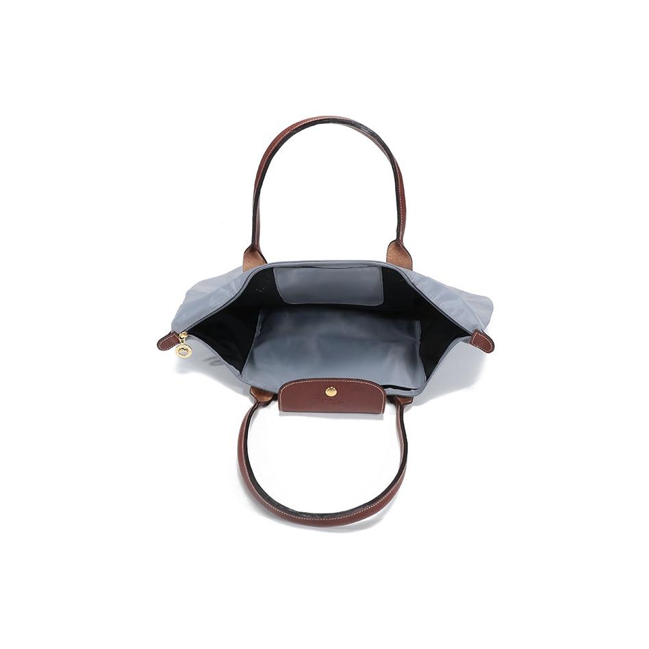 Longchamp Le Pliage 31 Stoff Langlebiger Griff Faltbare Tragetasche Damen Taschen Grau 1899089P51
