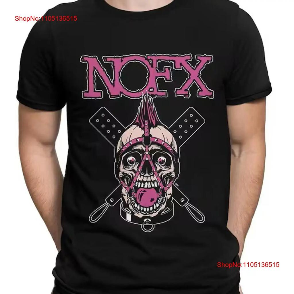 HOT NOFX Punk Skull T shirt Cotton Black Size S 5XL vintage Washed Casual Unisex Stylish homme Stretched Versatile fashion