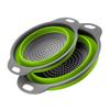 Adjustable Silicone Telescopic Folding Drain Basket for Vegetables