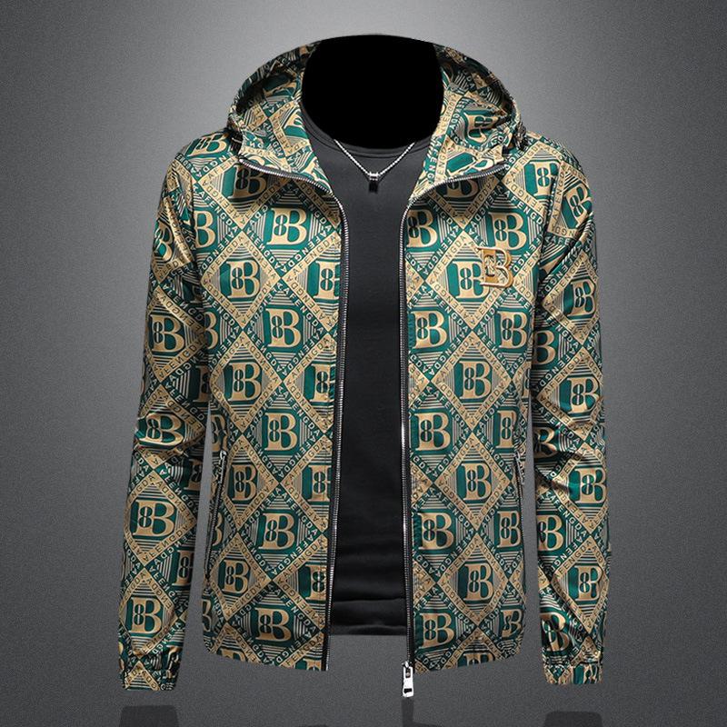 

И Толстовка Нового Стиля Мужская Пуловер Повседневная Свободного Кроя Большого Размера Удобный Модный Наряд 7792 M зелёный