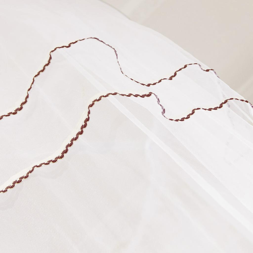 Atmungsaktives rundes Baldachin-Spitzen-Moskitonetz im Prinzessinnen-Stil für Bettvorhänge