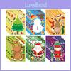 Adorable Christmas Cartoon Santa Face Sticker Puzzle Set For Kids Interactive Fun