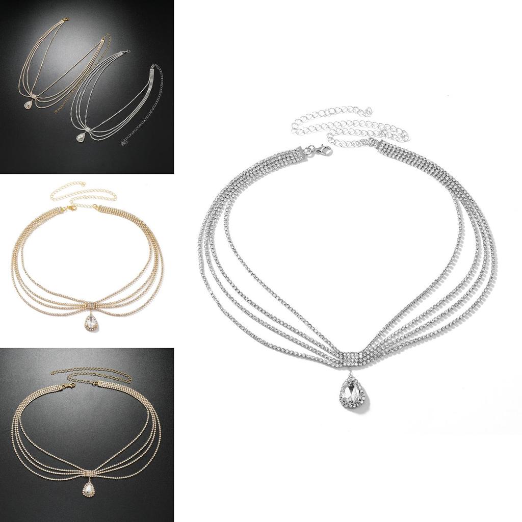 Ethnic Feng Shui Diamond Pendant Design Multi Layer Chain Women Headpiece For Women Travel Gift