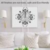 Iron European Style FlowerShaped Wallmounted Clock Hanging Wall Clock