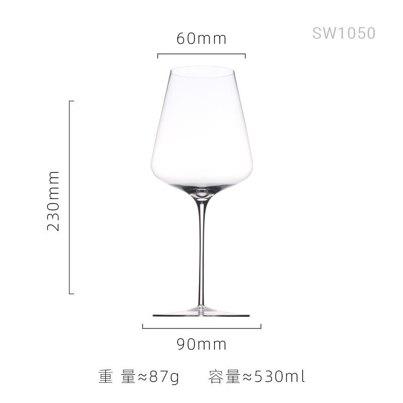 Ultra Thin Crystal Glass Goblet Sensory Oot-bellied Red Wine Glass Home Fine Stick Wine Burgundy Glass