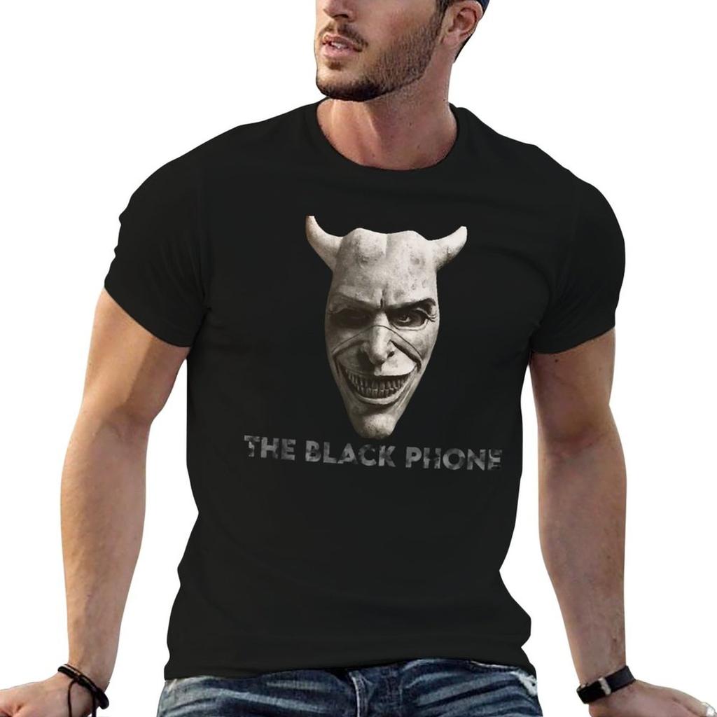 The black phone mask TShirt Stain Resistant Casual Tee
