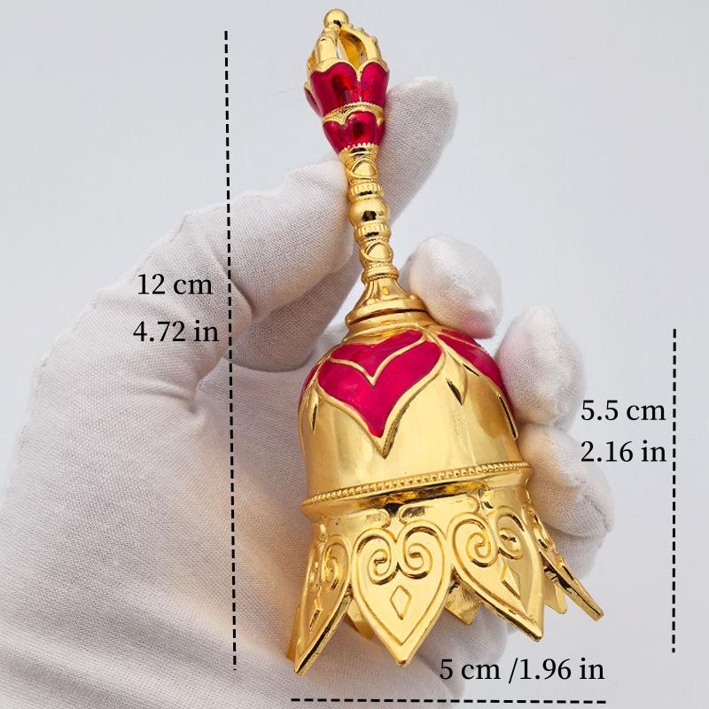 Retro Brass Hand Bell for Children's Early Education Loud Class Bell Christmas Hanging Ornament Retro Style Order Bell