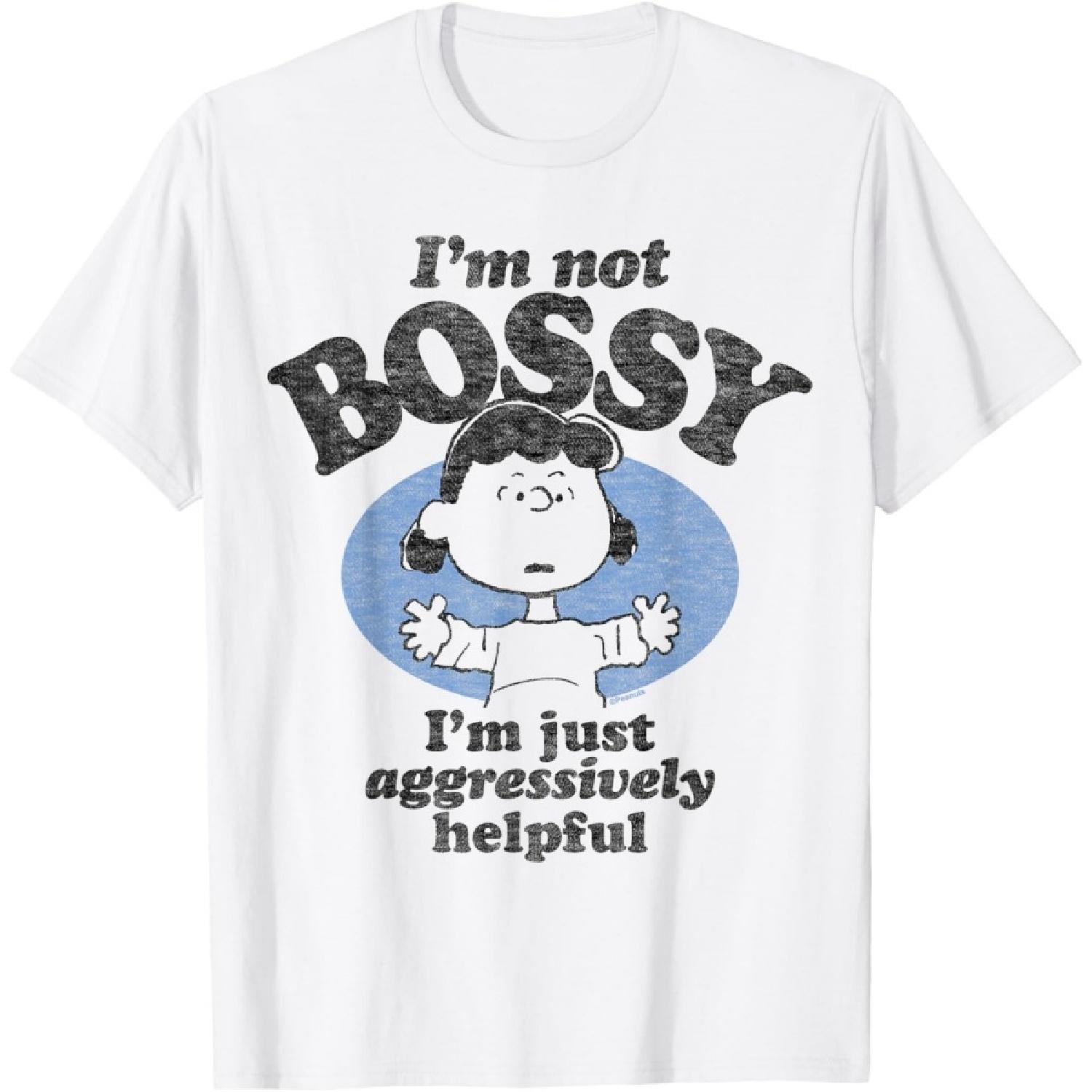 Peanuts - Lucy I m Not Bossy I m Just Aggressively Helpful T-Shirt S белый
