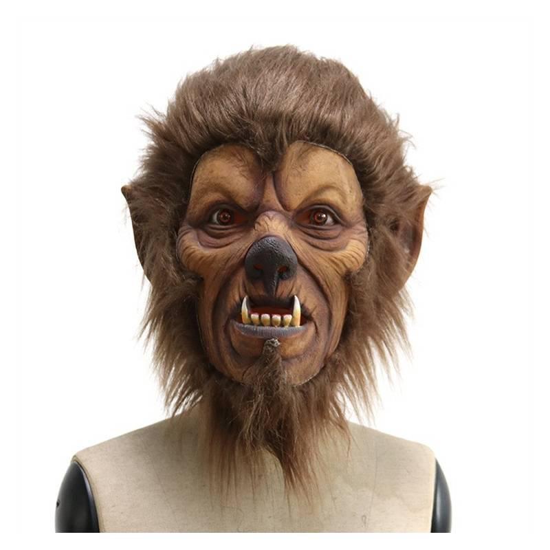 

Halloween Animal Lion Head Mask Party Cosplay Dress Up Props Plush Beast Hood