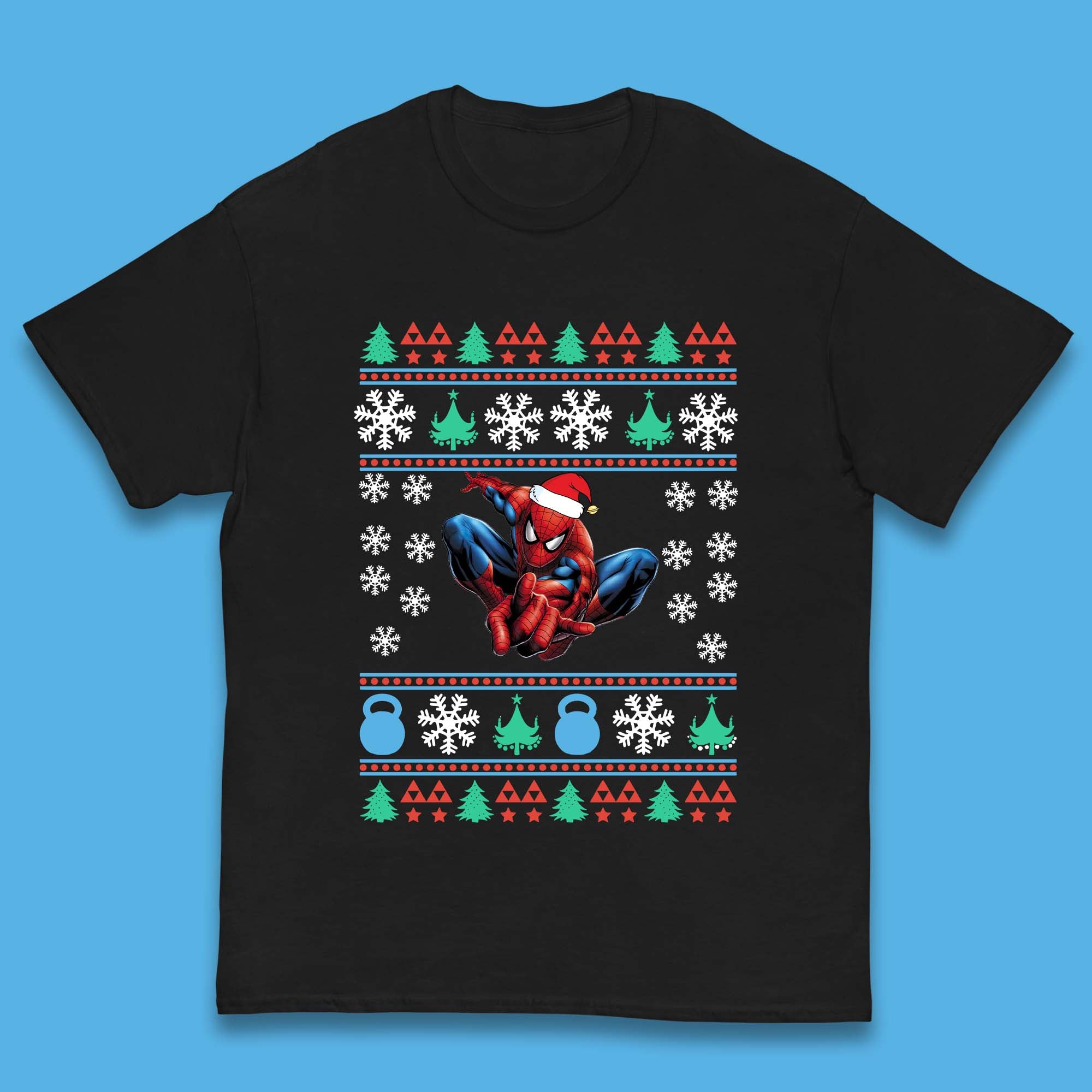 Spiderman Christmas Kids T-Shirt 160