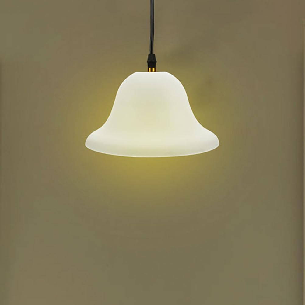 Lamp Shades for Floor Lamps : 2Pcs Plastic Round Mushroom Lampshade Pendant Light Shade for Home Decoration, 7.47X7.47X3.93in (White)