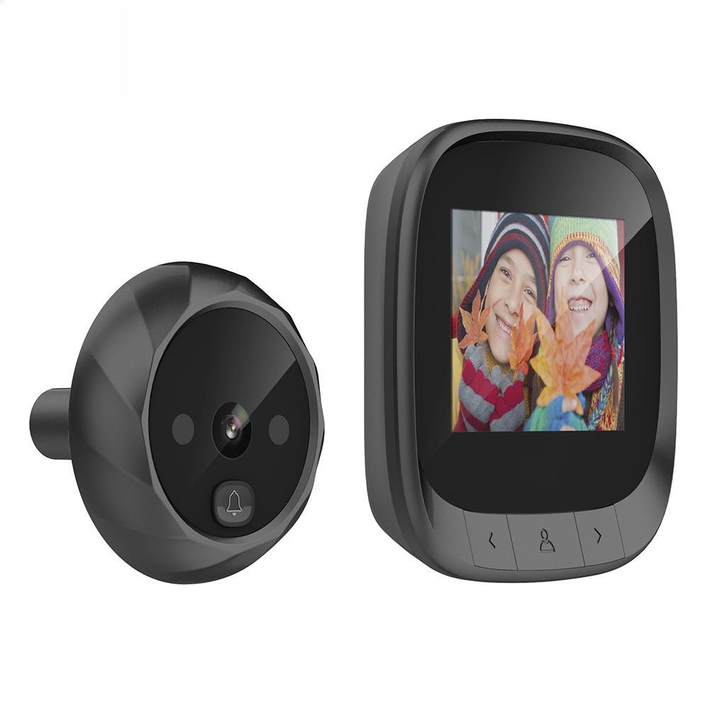 2.4 Inch Smart Digital Cat Eye Doorbell LCD 90 Degree Eye Electronic Peephole Doorbell Outdoor Infrared Camera Door Viewer