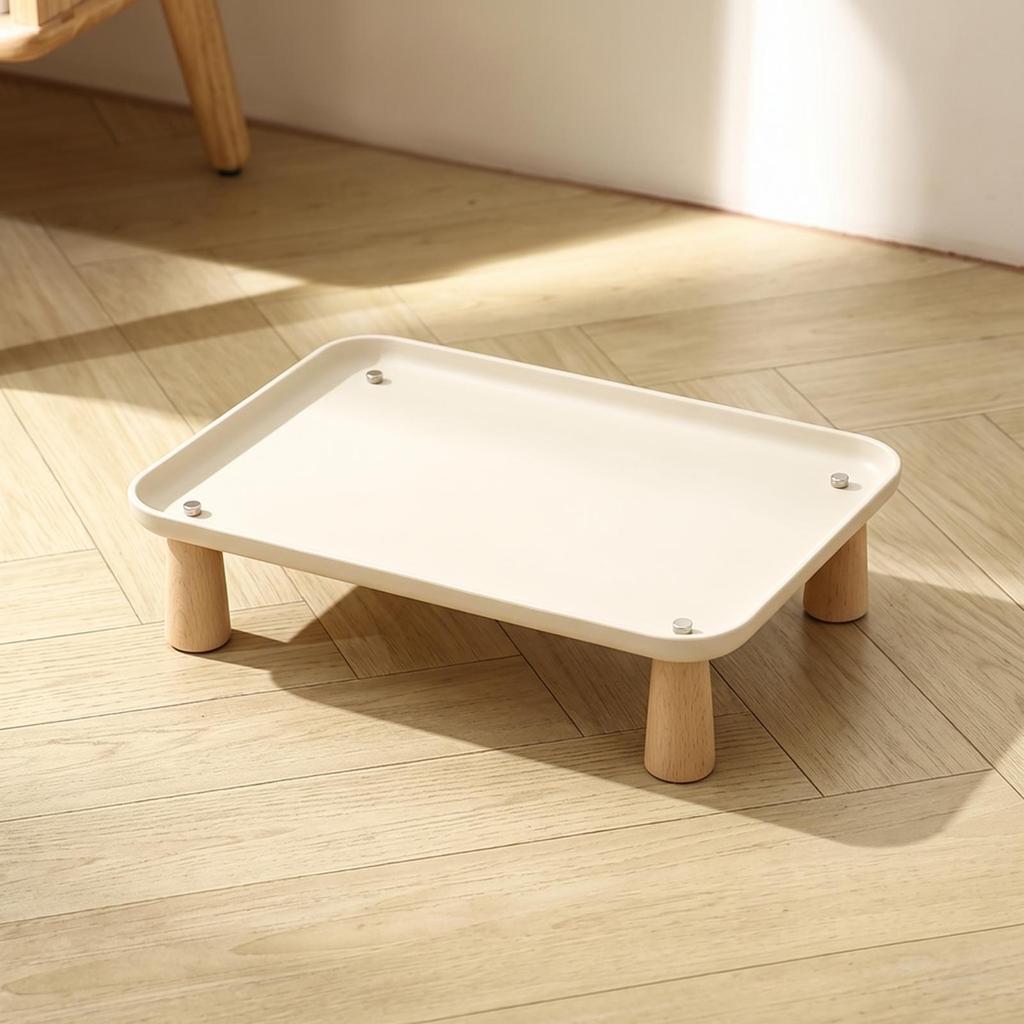 Pet Feeding Stand Minimalist Elevated Bowl Sturdy for Pets, Cats