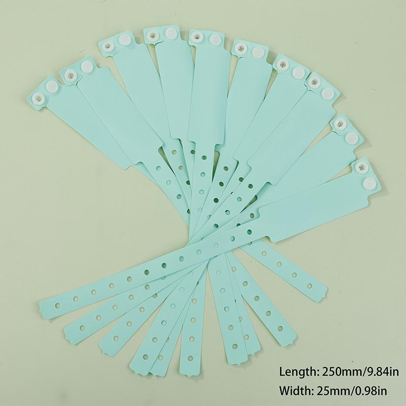 10Pcs Disposable Waterproof Plastic Wristband Handwritten Identity Information Disposable Single Use Wristband