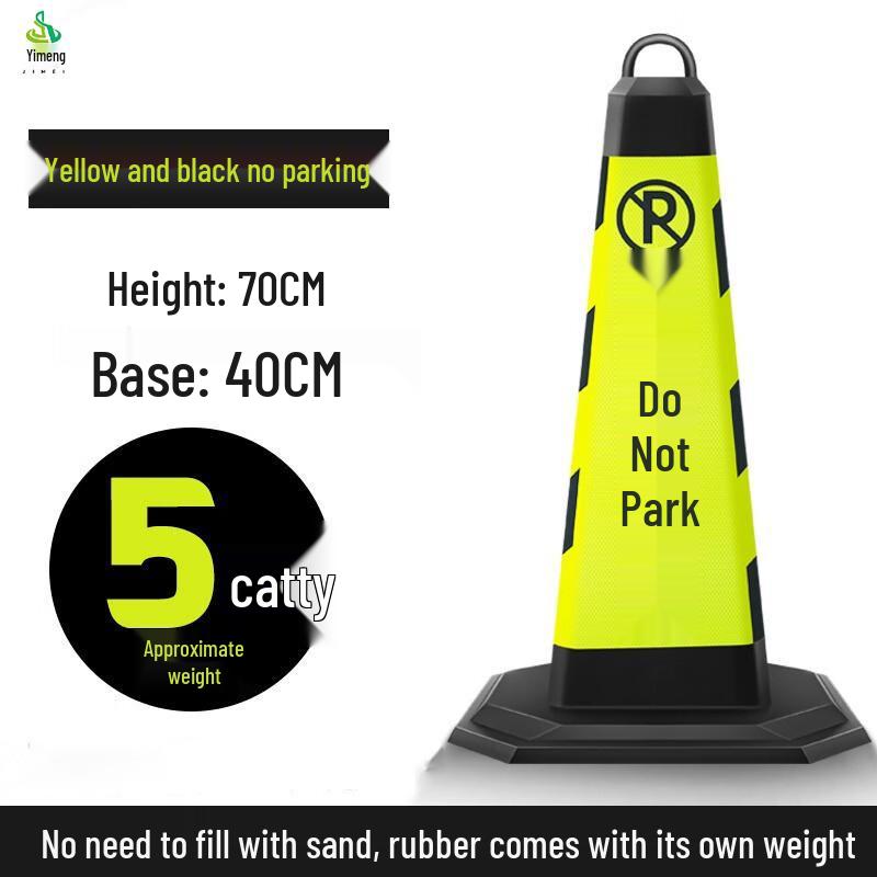Heavy-Duty Reflective Rubber Traffic Cones