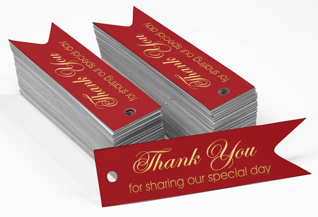 Inkdotpot Gold Foil Paper Hang Tags Thank You For Sharing Our Special Day Bridal Shower Favor Tags 100