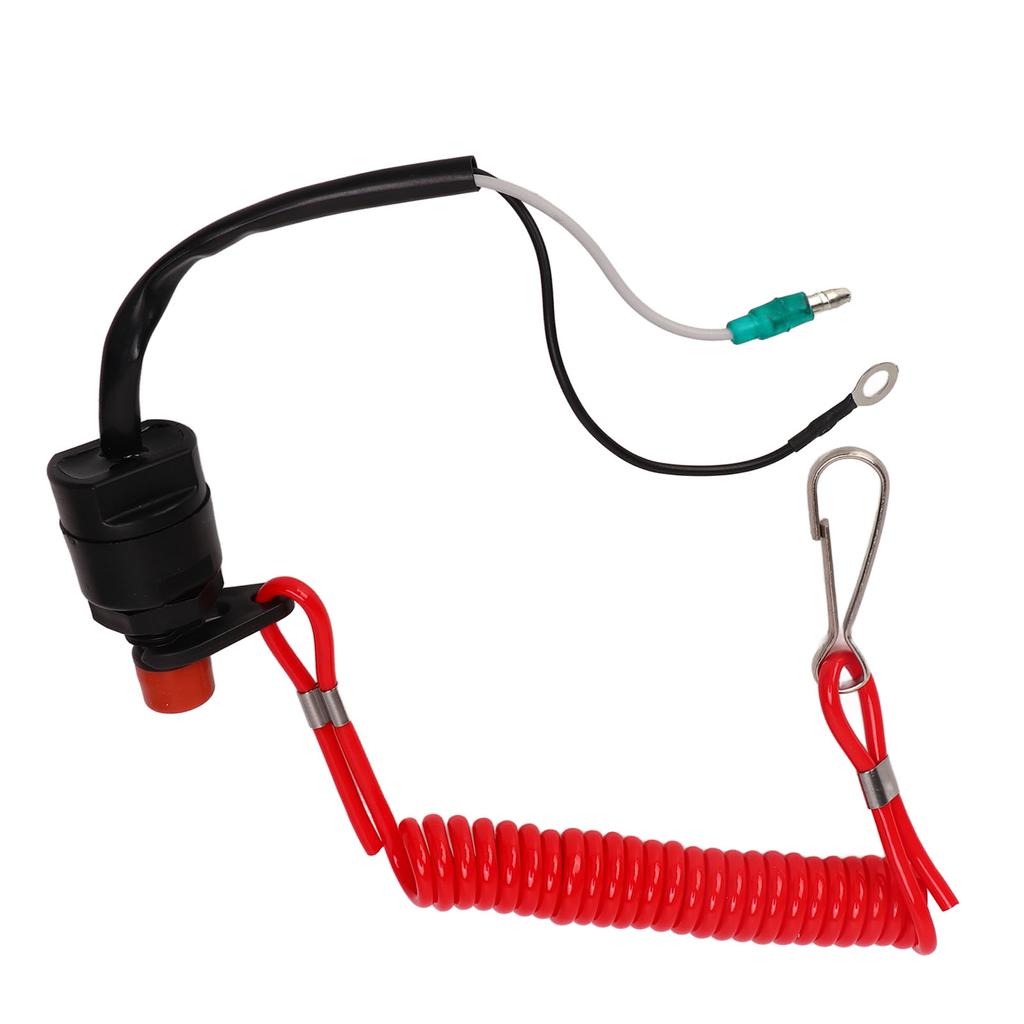 Marine Outboard Engine Stop Switch Waterproof Light ABS Engine Emergency Flameout Switch for T4 6E0‑82575‑00